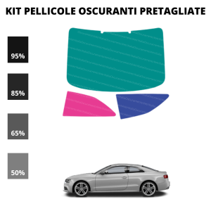 Pellicola Oscuramento Vetri Audi A5 Coupé 2008-2016