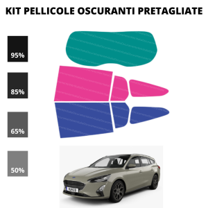 Pellicola Oscuramento Vetri Ford Focus SW 2019-Attuale