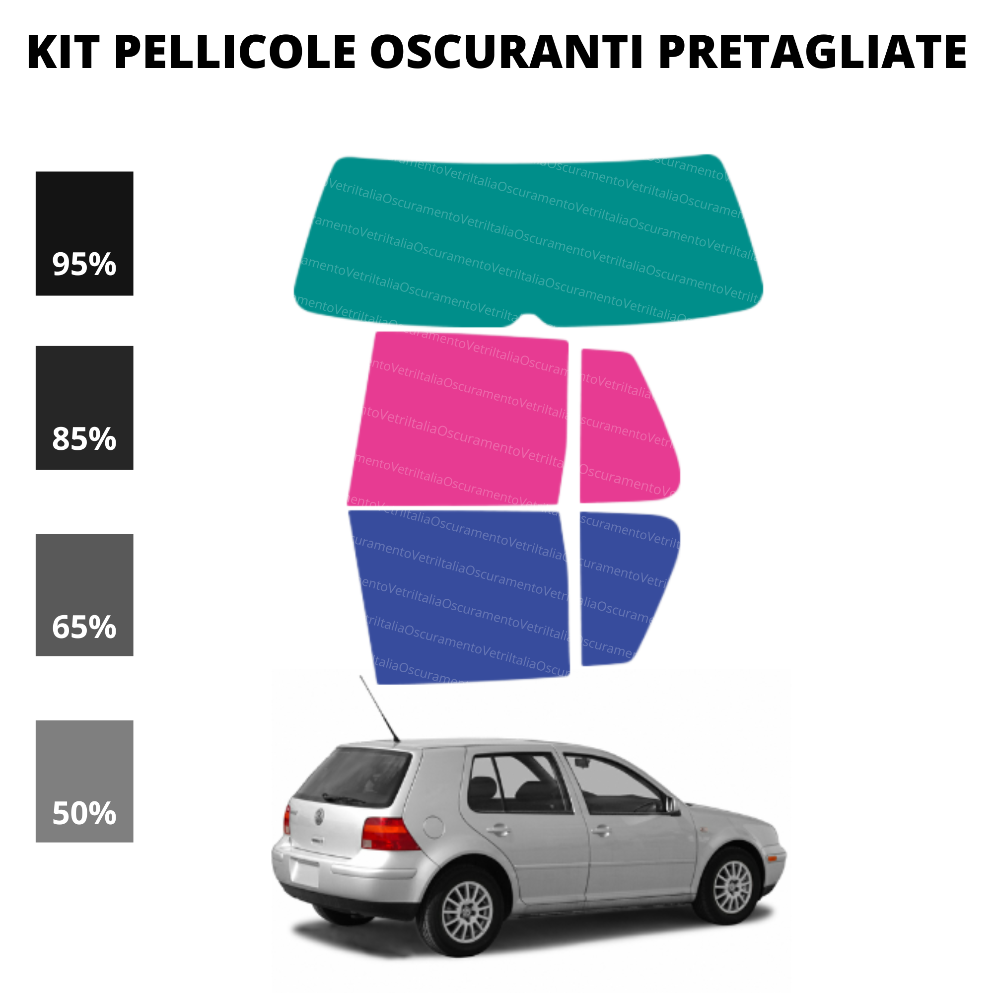 Pellicola Oscuramento Vetri Golf 4 5 Porte
