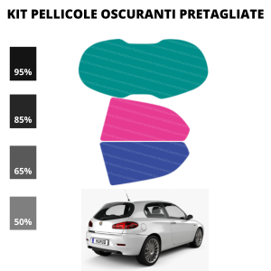 Pellicola Oscuramento Vetri Alfa Romeo 147 3 Porte 2004-2009
