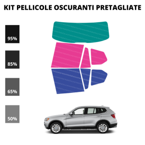Pellicola Oscuramento Vetri Bmw X3 2011-2017