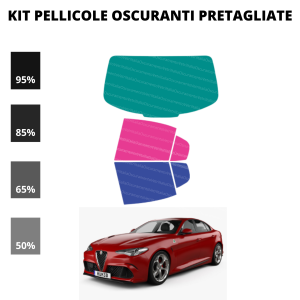 Pellicola Oscuramento Vetri Alfa Romeo Giulia 2015-Attuale
