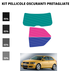 Pellicola Oscuramento Vetri Audi A3 3 Porte 2004-2011