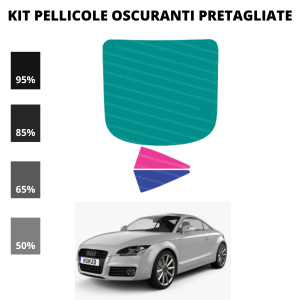Pellicola Oscuramento Vetri Audi TT coupé 2007-2014