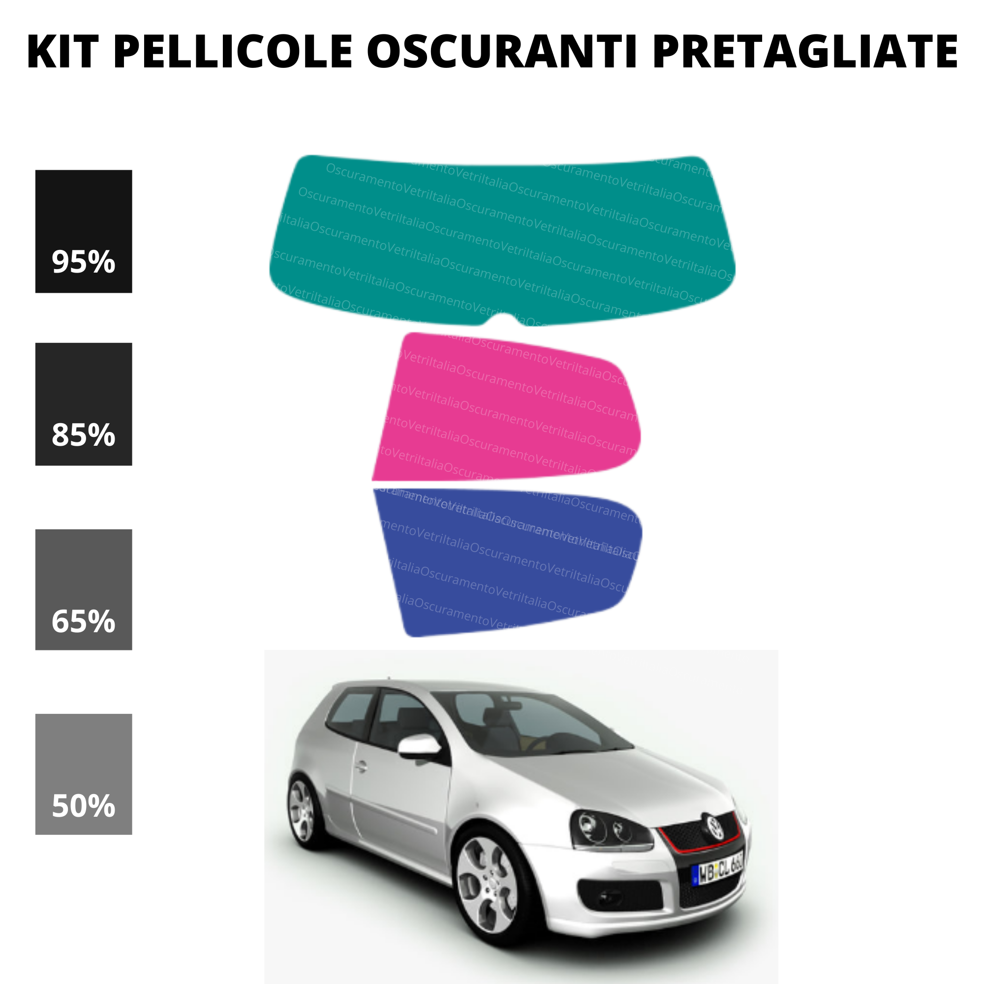 Pellicola Oscuramento Vetri Golf 5 3 Porte