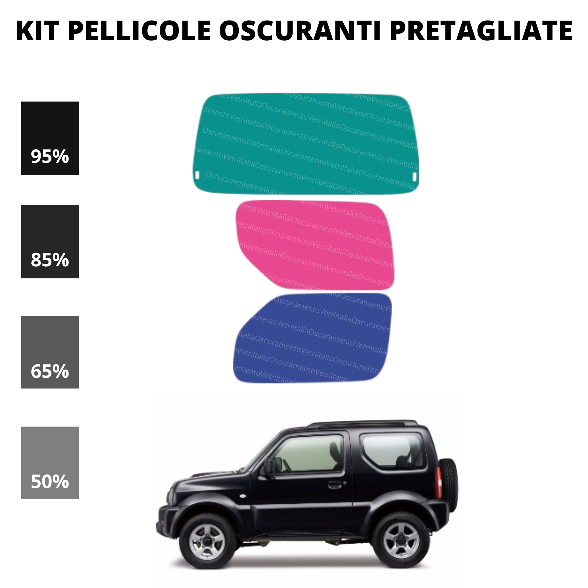 Pellicola Oscuramento Vetri Suzuki Jimny 1998-2018