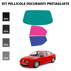 Pellicola Oscuramento Vetri Alfa Romeo 156 Sedan 1997-2004