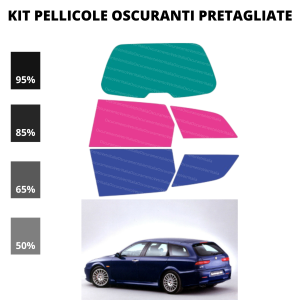 Pellicola Oscuramento Vetri Alfa Romeo 156 SW 2000-2006