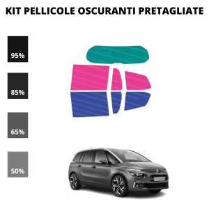 Pellicola Oscuramento Vetri Citroen C4 Gran Picasso 2013 Attuale