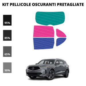 Pellicola Oscuramento Vetri Acura MDX 2022 Attuale